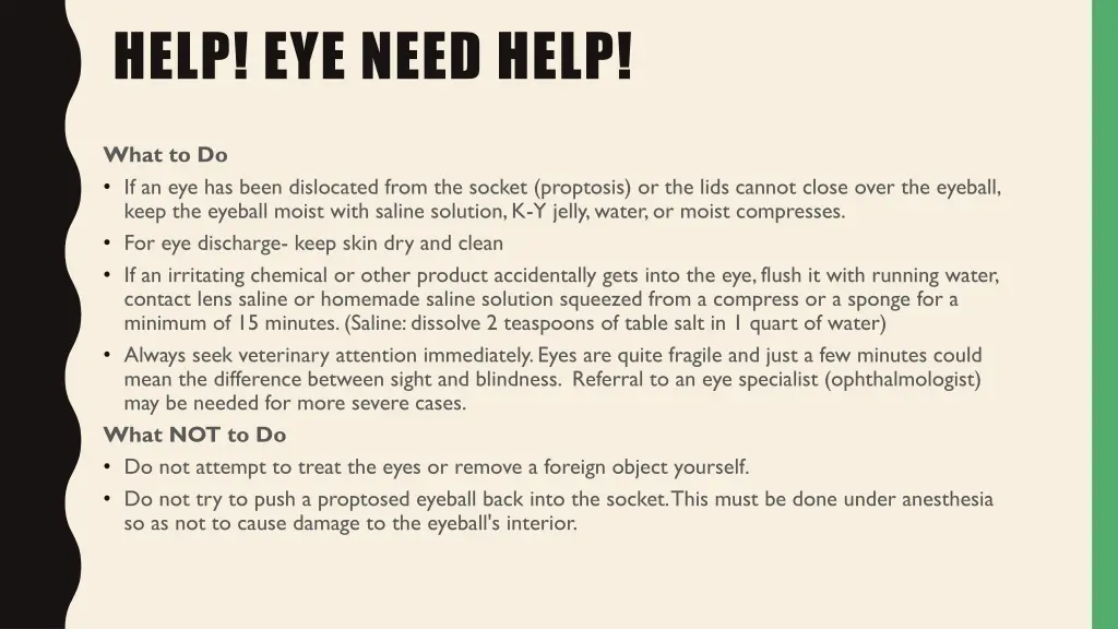 help eye need help