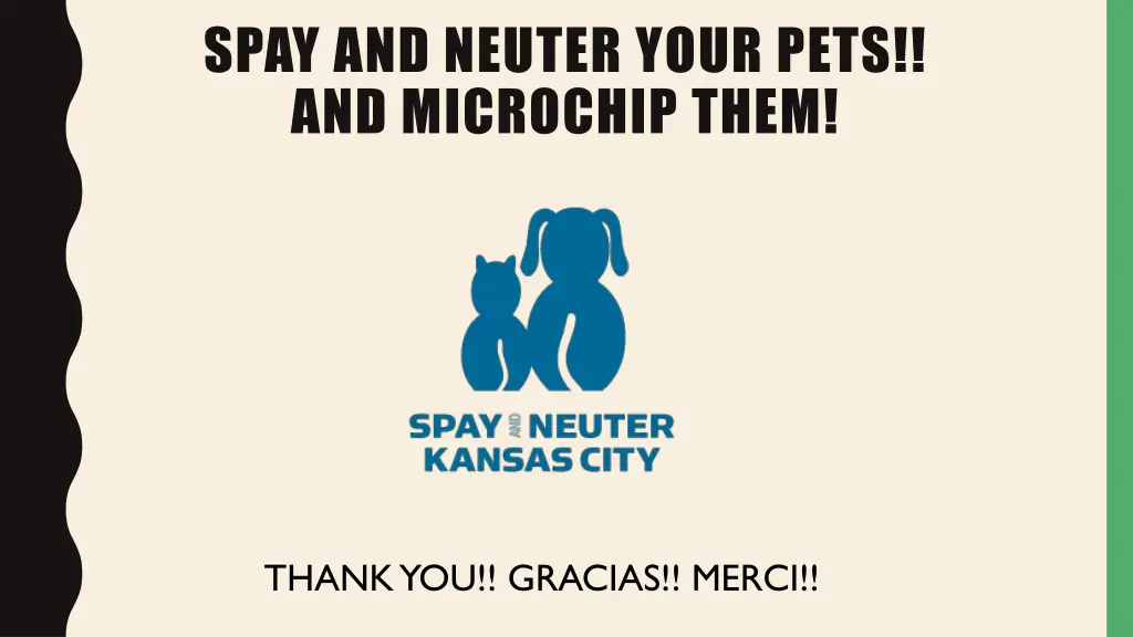 spay and neuter your pets and microchip them