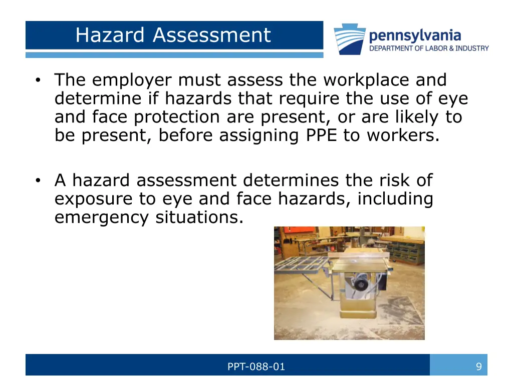 hazard assessment