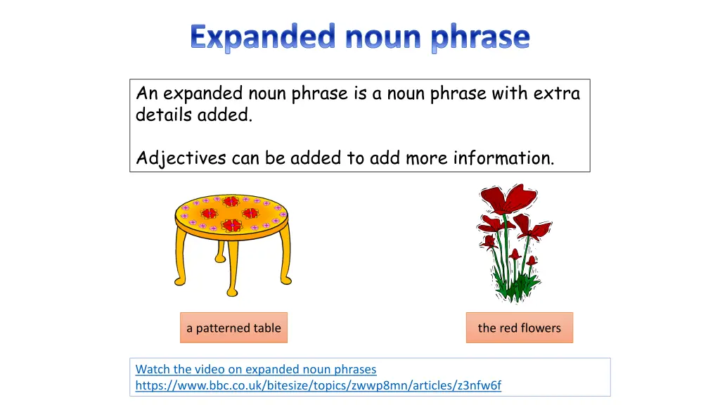 expanded noun phrase