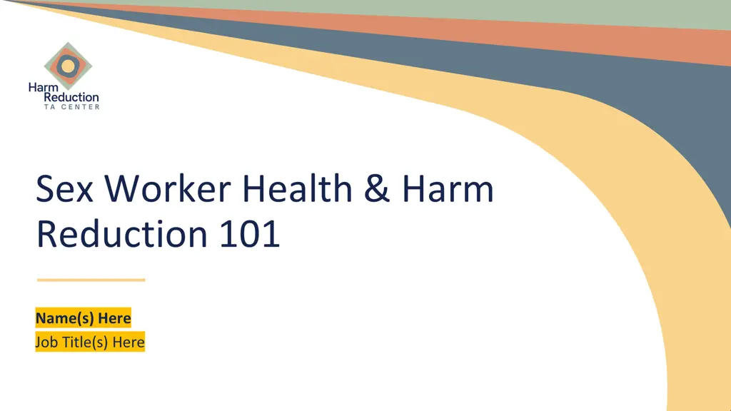 sex worker health harm reduction 101