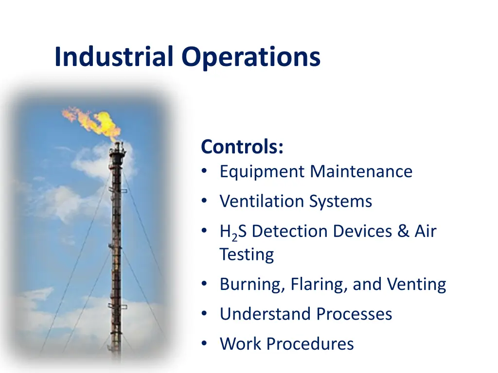 industrial operations