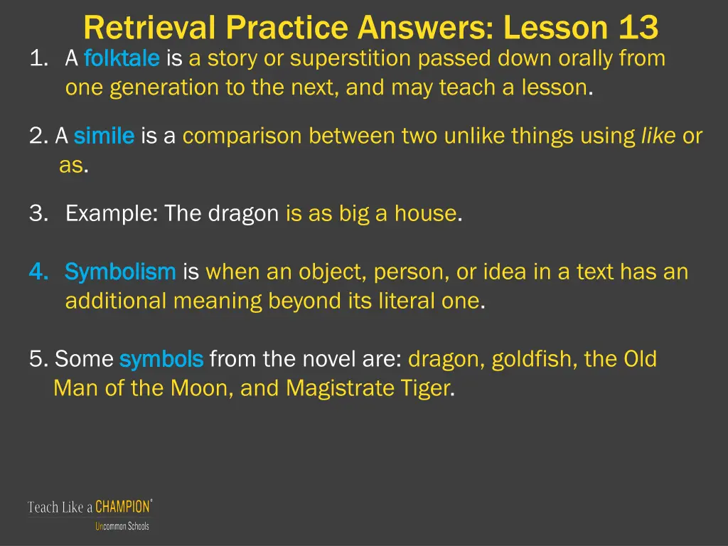 retrieval practice answers lesson 13