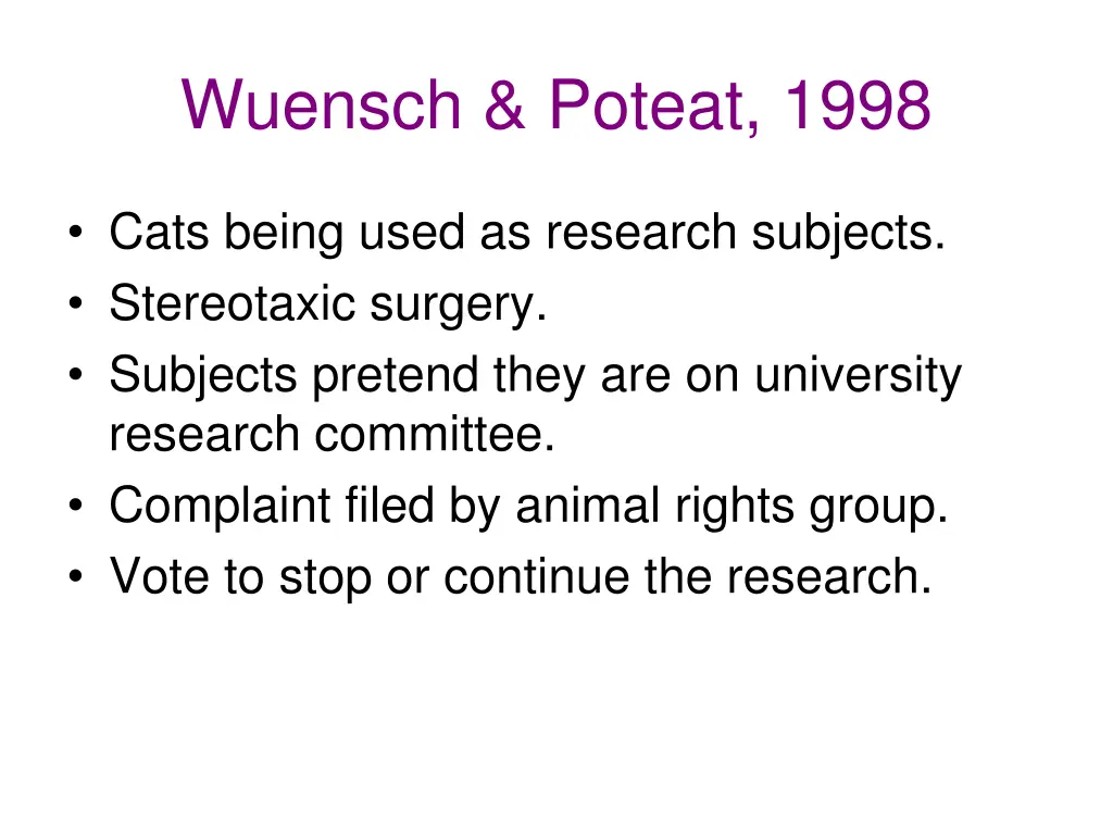 wuensch poteat 1998