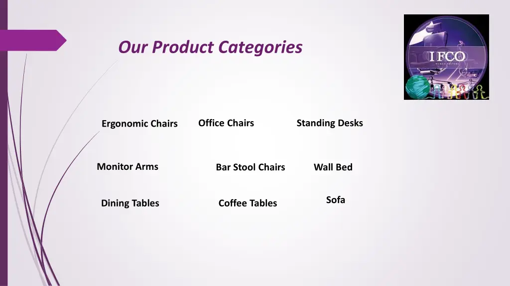 our product categories