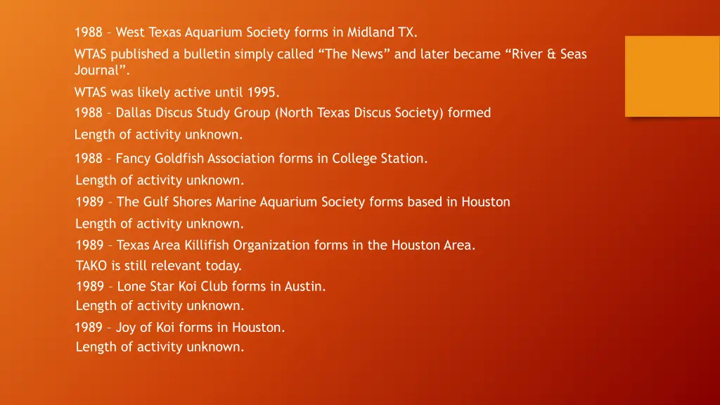 1988 west texas aquarium society forms in midland