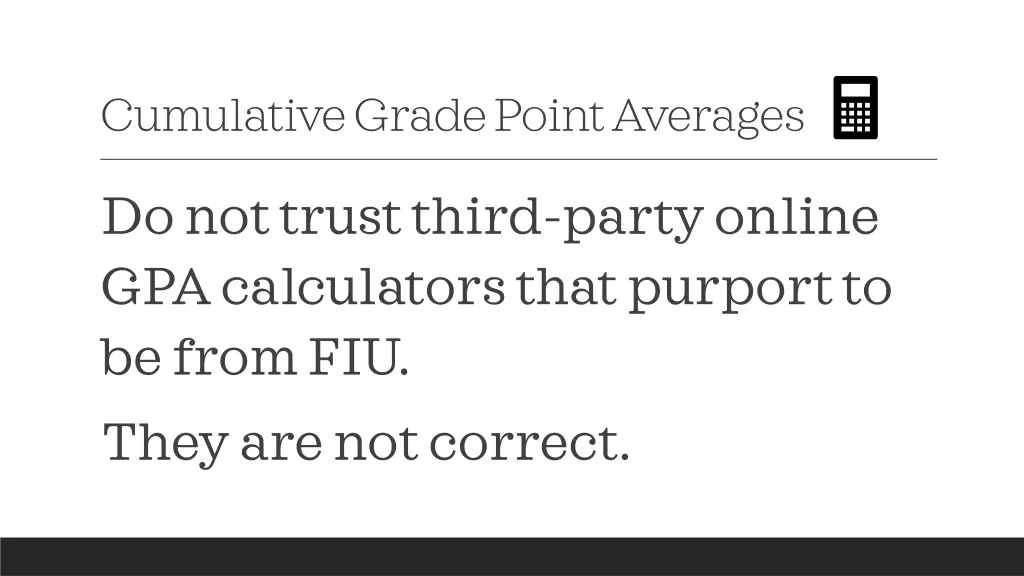 cumulative grade point averages 1