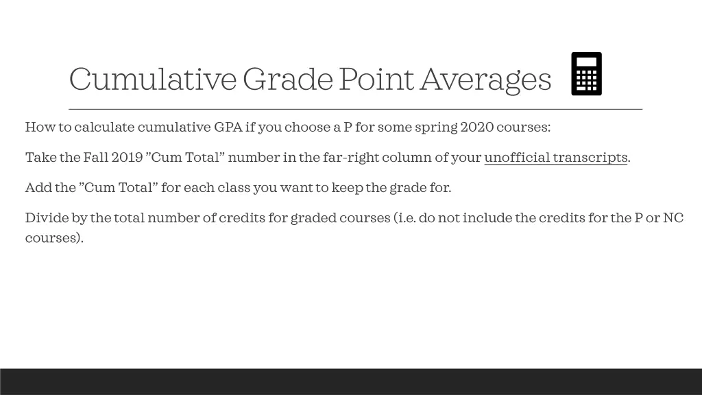 cumulative grade point averages 3