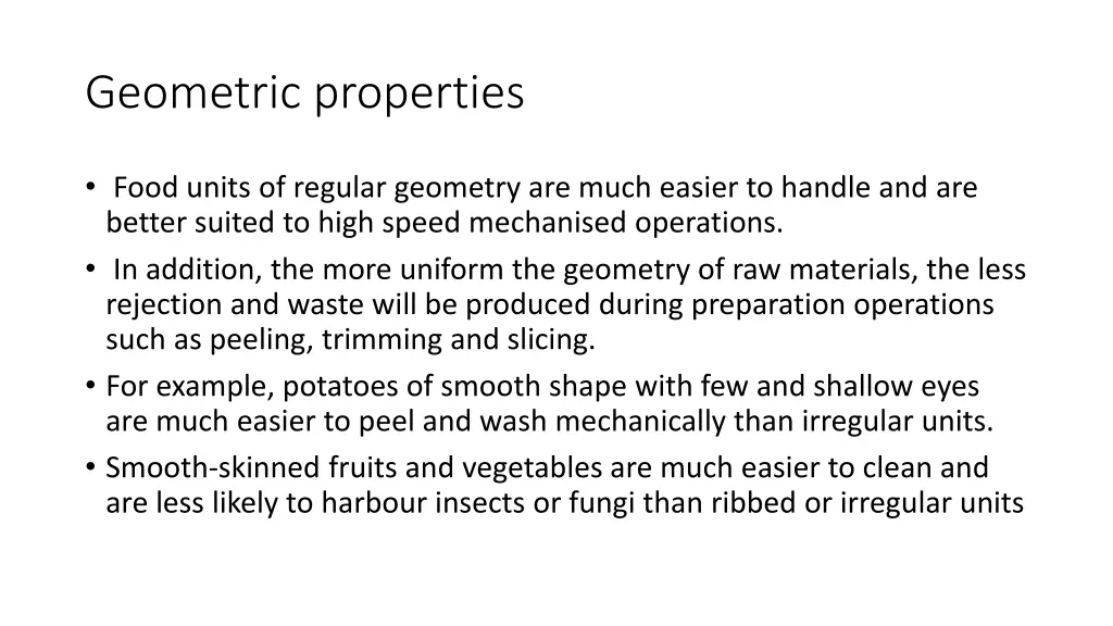 geometric properties