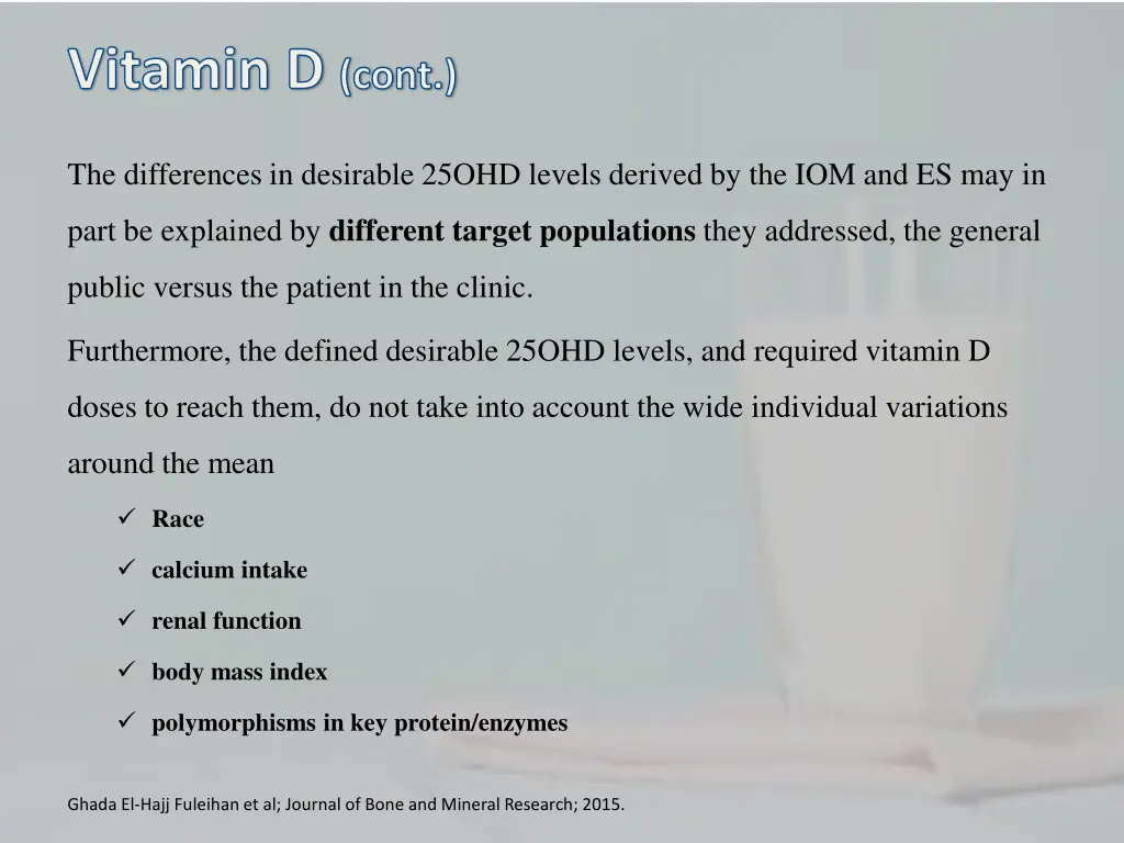 vitamin d cont