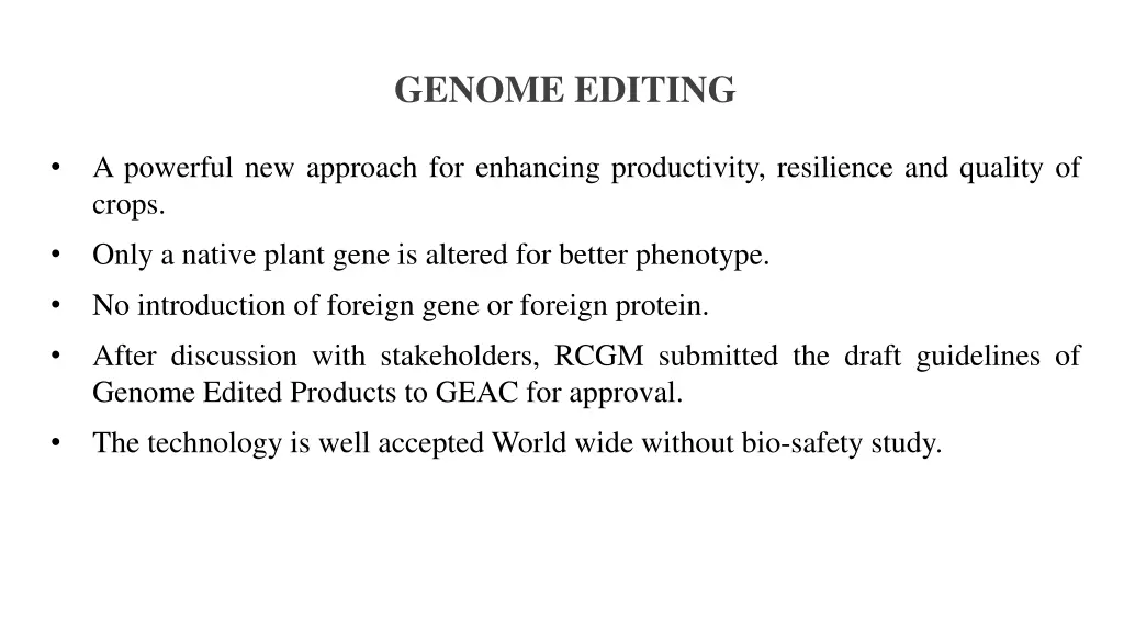 genome editing