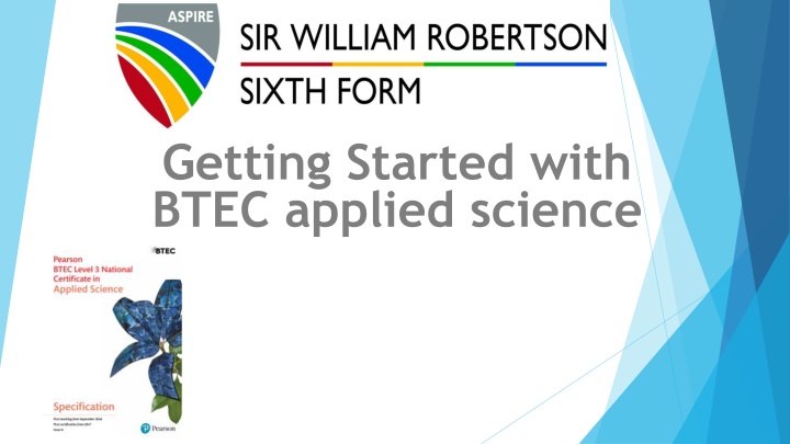 getting started with btec applied science