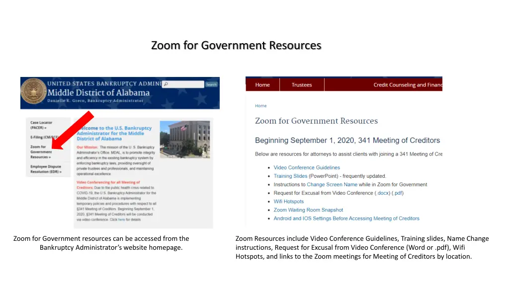 zoom for government resources