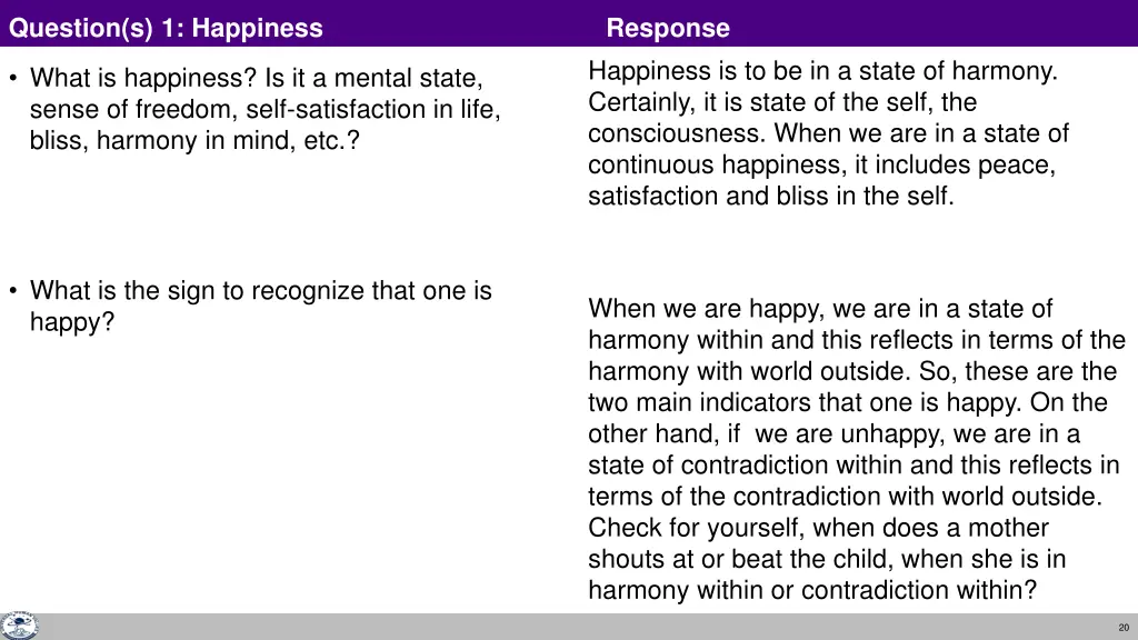 question s 1 happiness 1