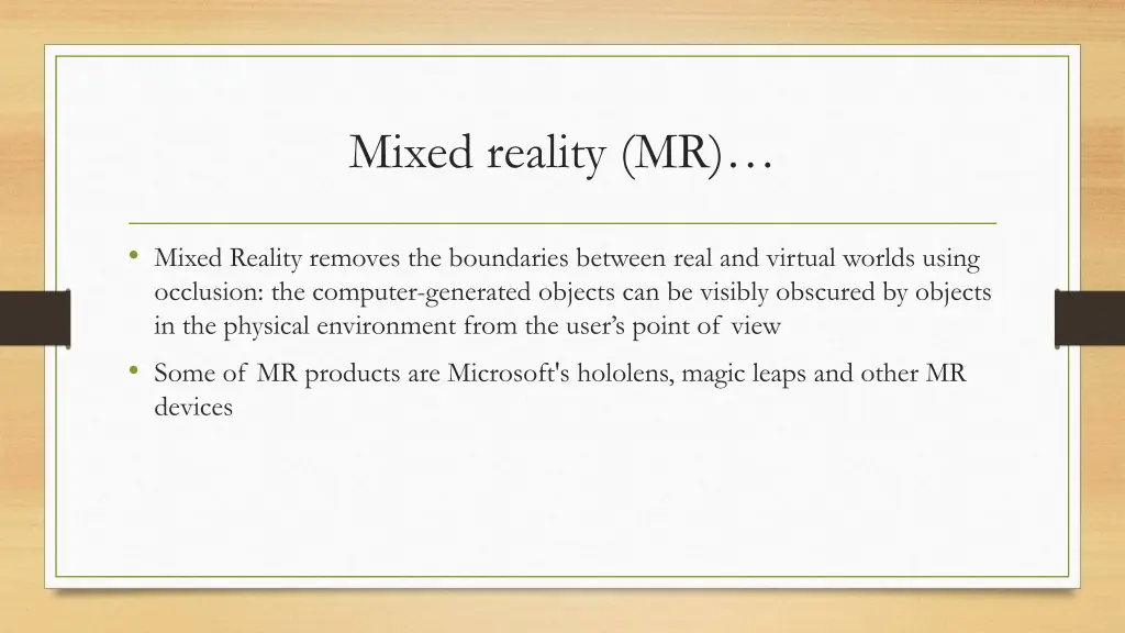 mixed reality mr 1