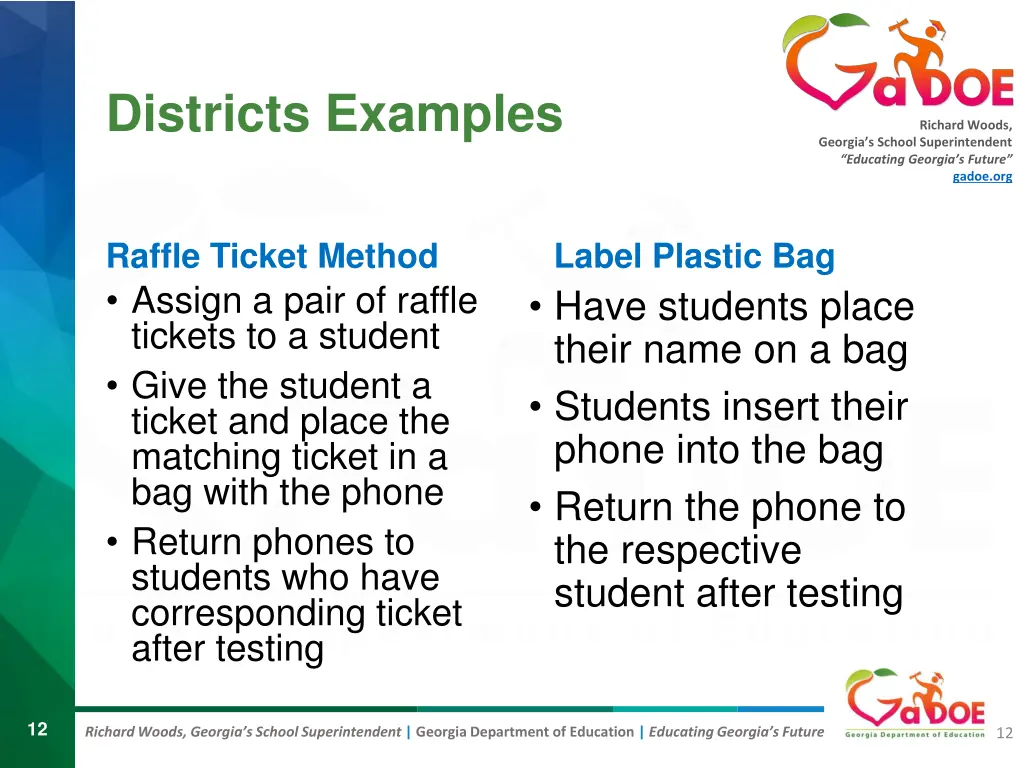 districts examples