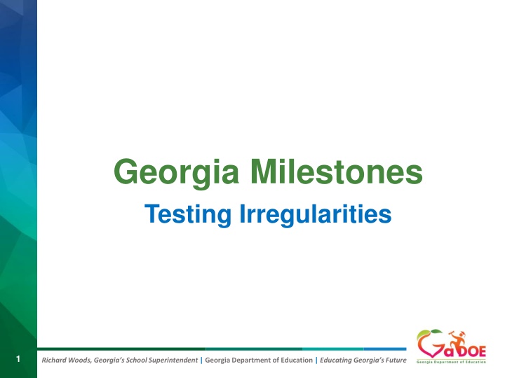 georgia milestones testing irregularities