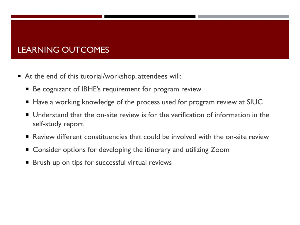 learning outcomes 1