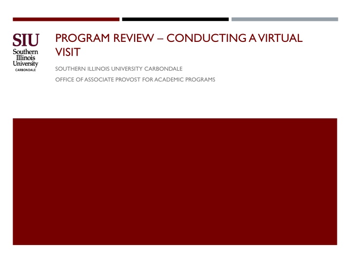 program review conducting a virtual visit