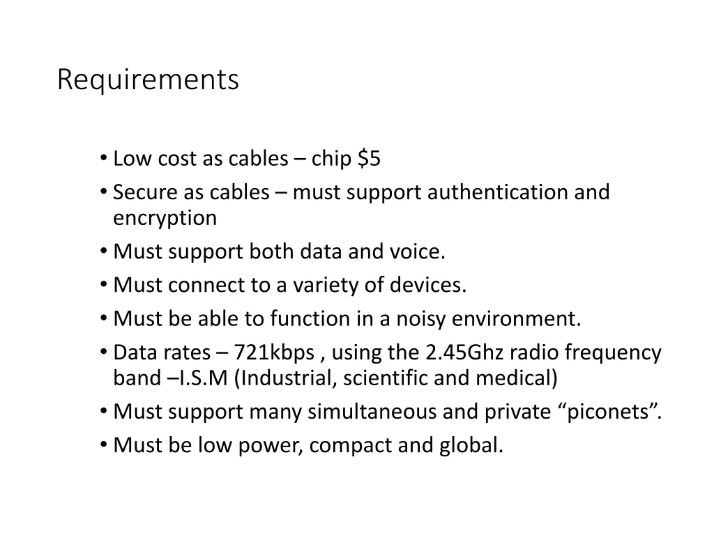 requirements