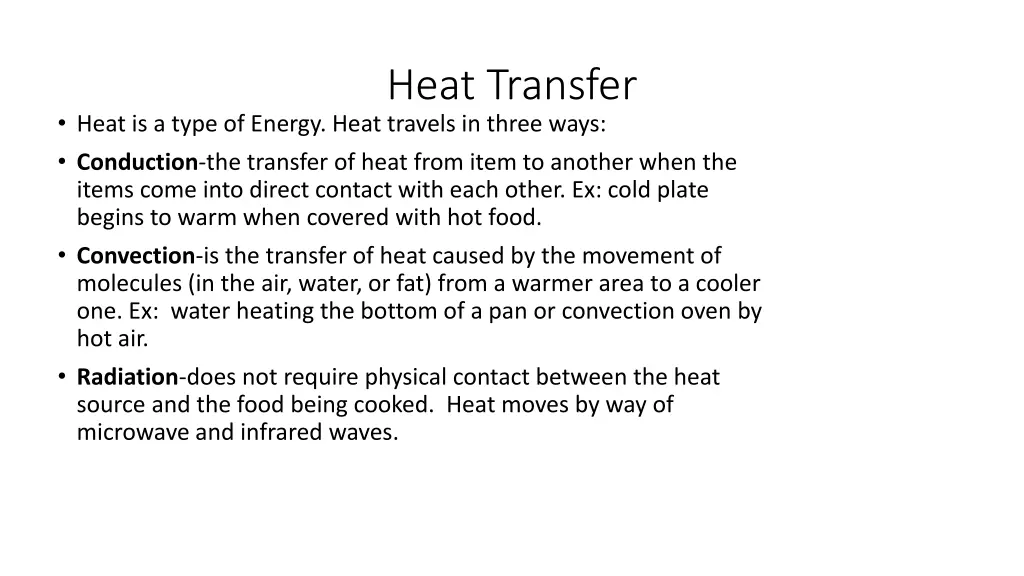 heat transfer