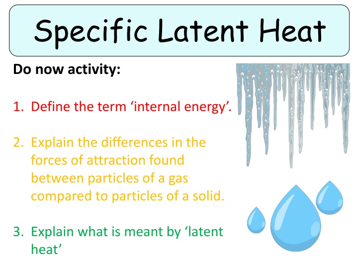 specific latent heat