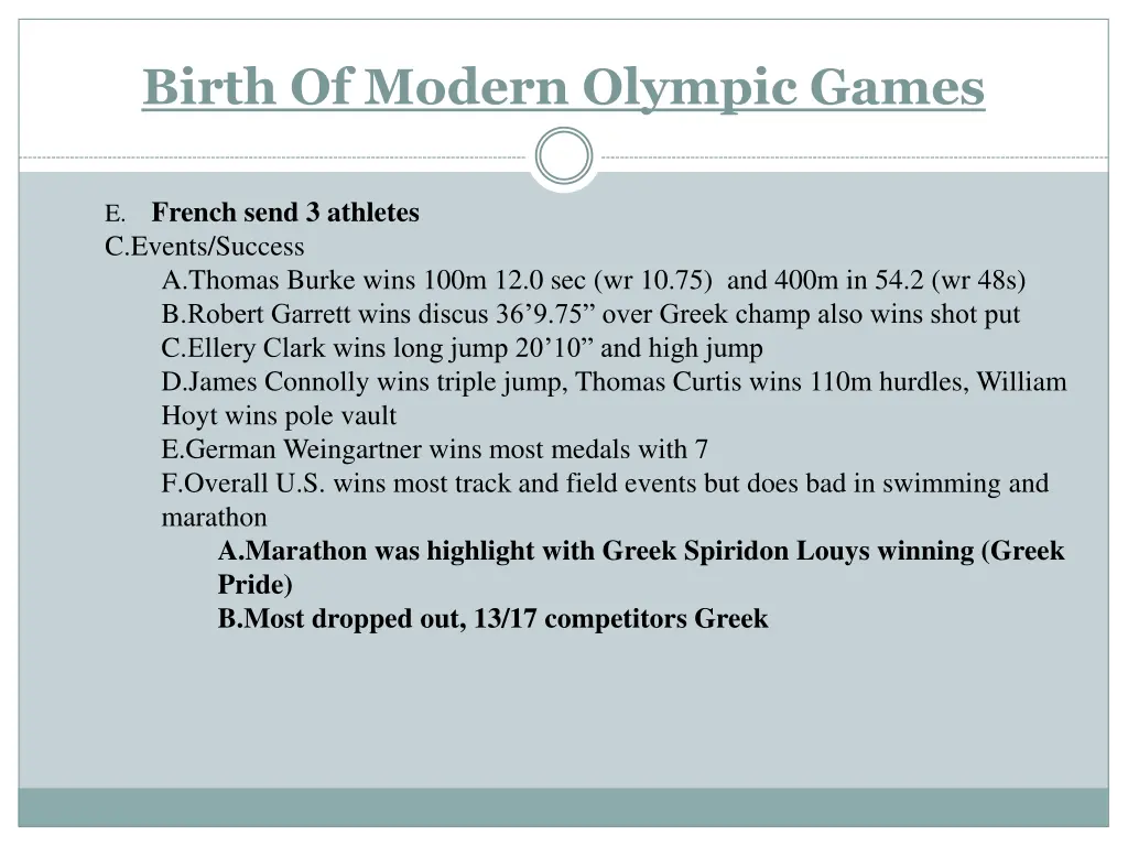 birth of modern olympic games 5