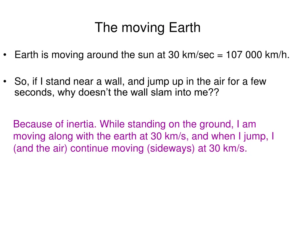 the moving earth