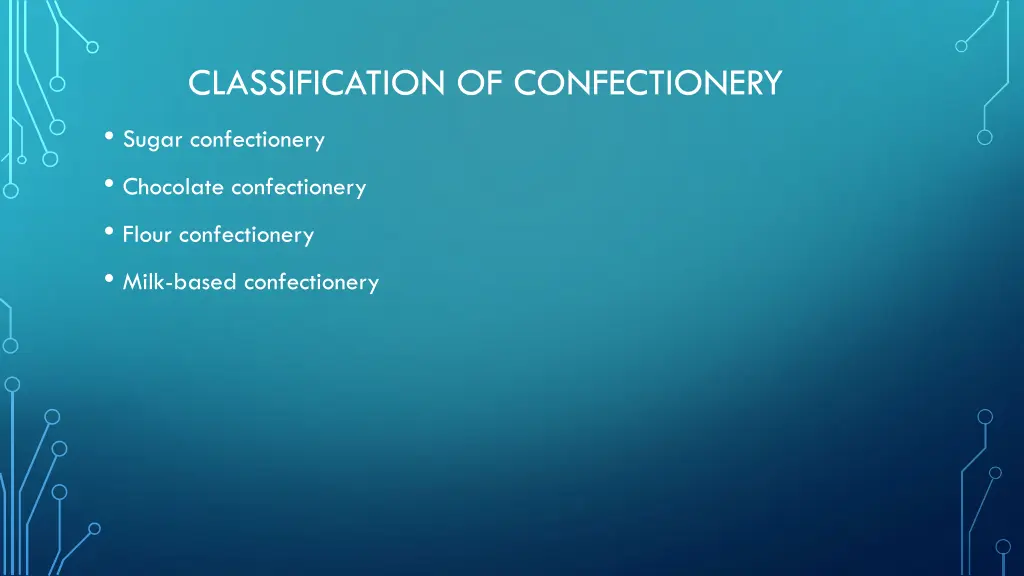 classification of confectionery sugar