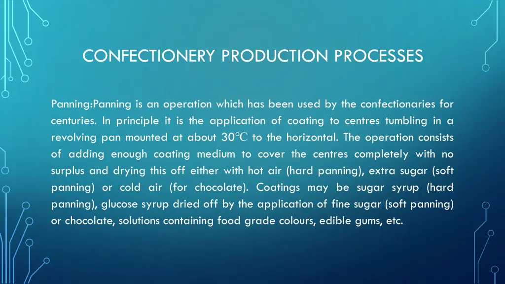 confectionery production processes 2