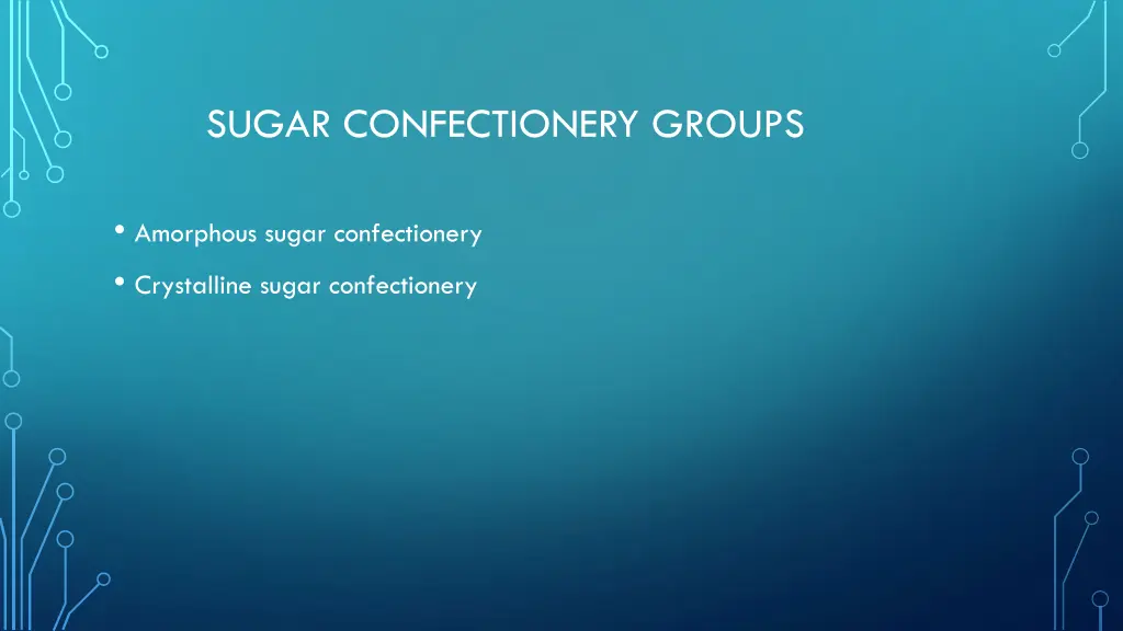 sugar confectionery groups