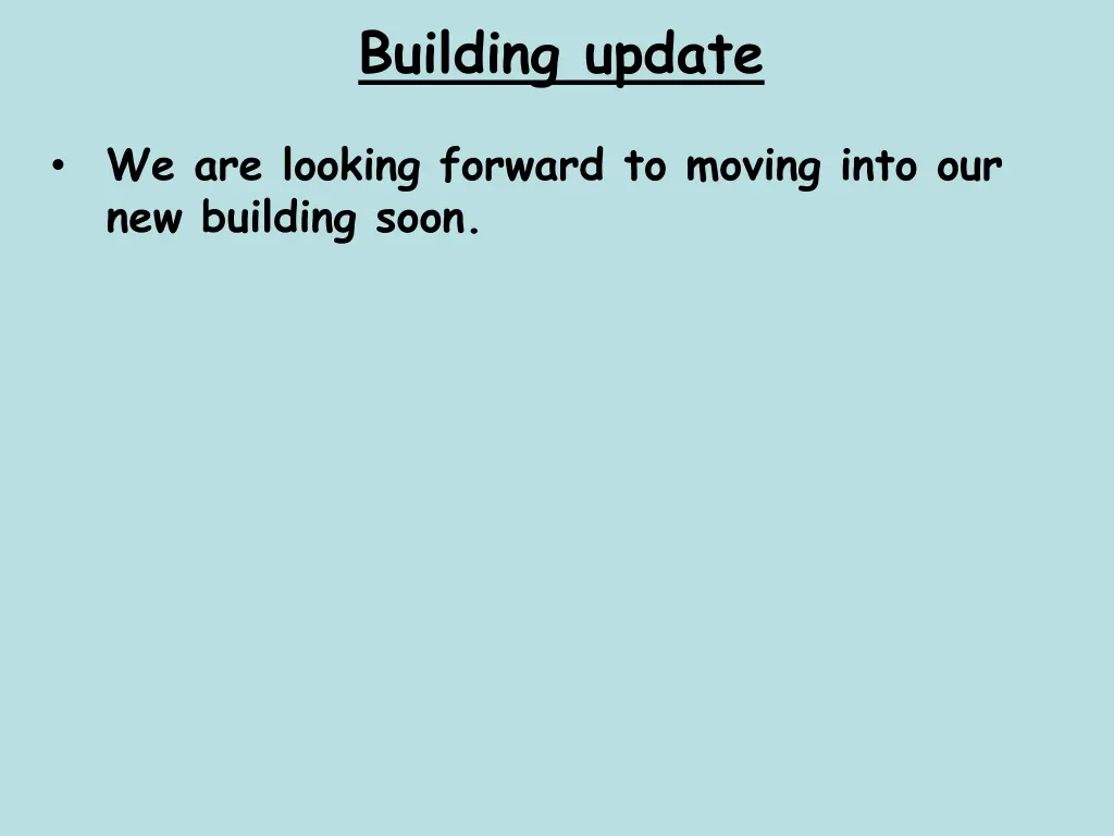 building update