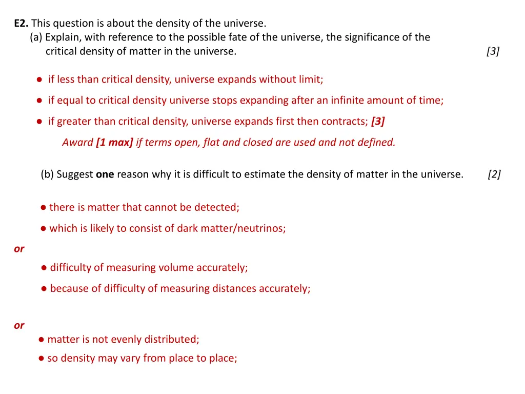 e2 this question is about the density 1