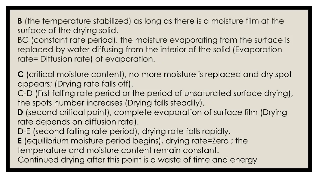 b the temperature stabilized as long as there