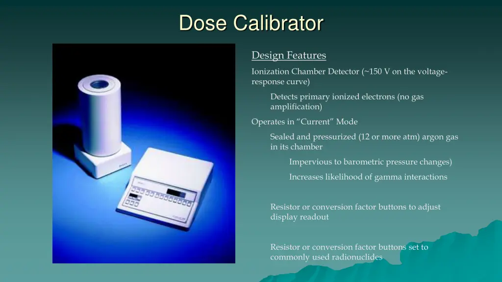 dose calibrator