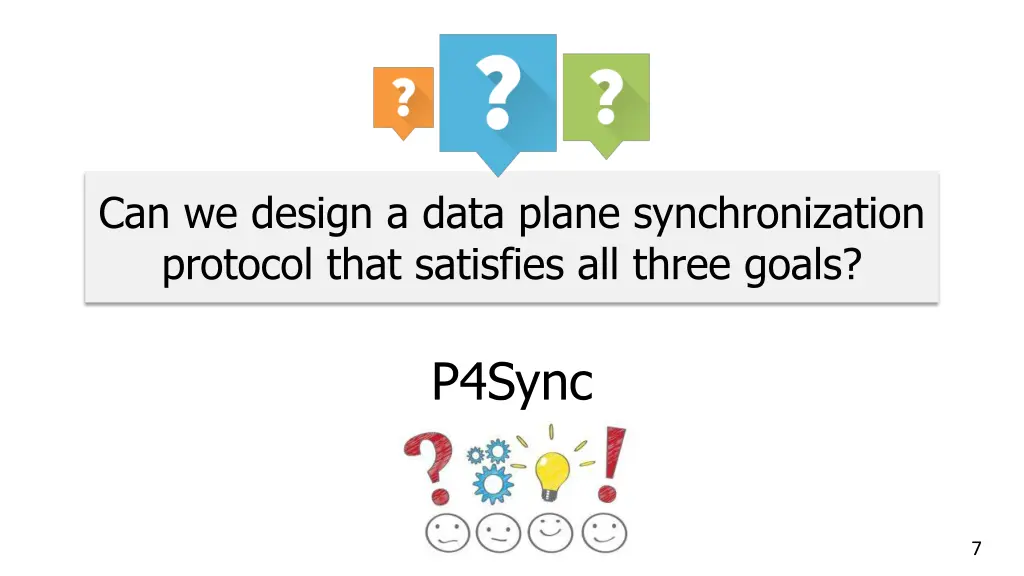 can we design a data plane synchronization