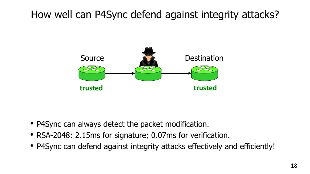 how well can p4sync defend against integrity