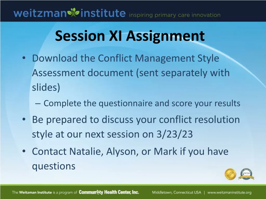 session xi assignment