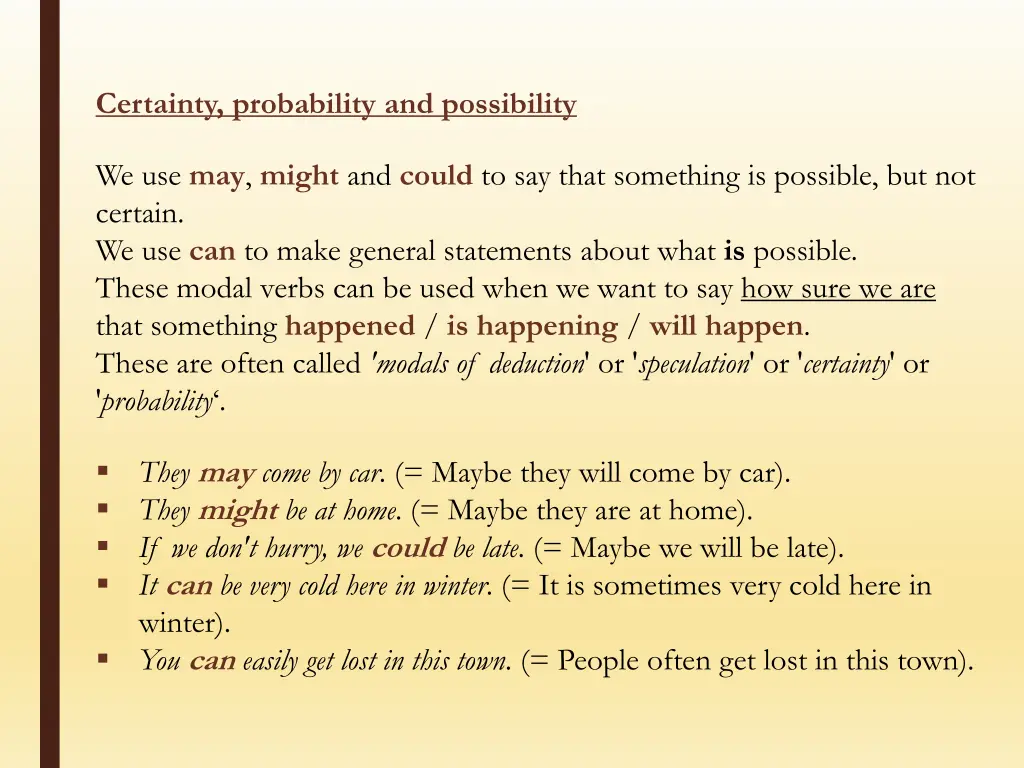 certainty probability and possibility