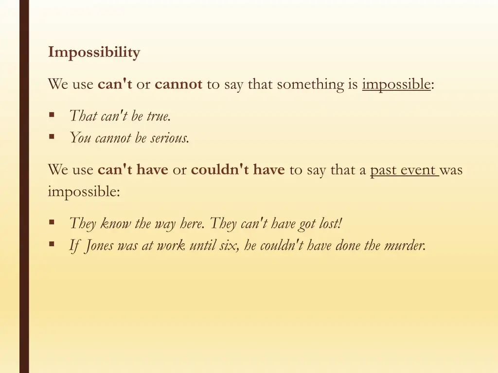 impossibility