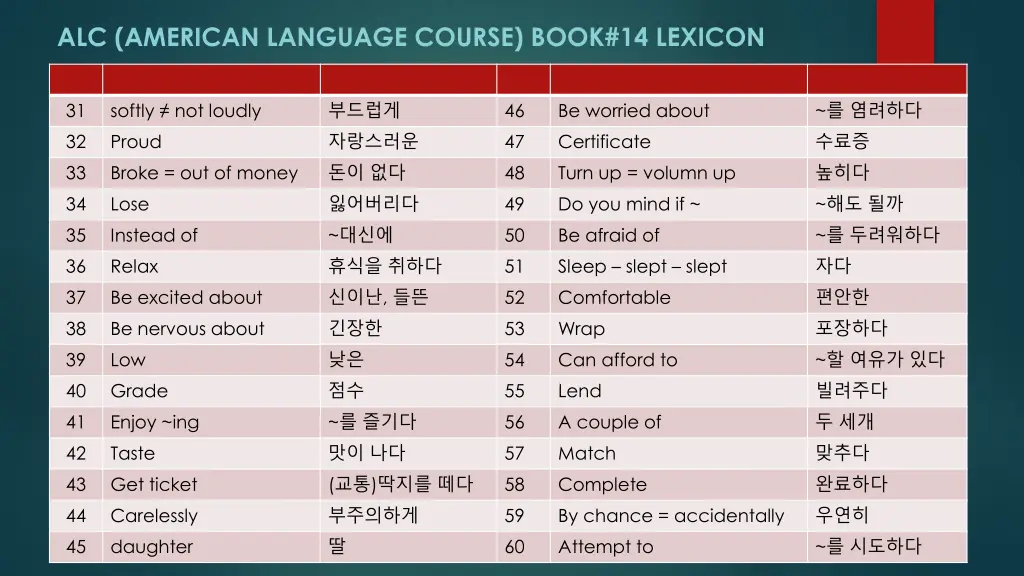 alc american language course book 14 lexicon 2