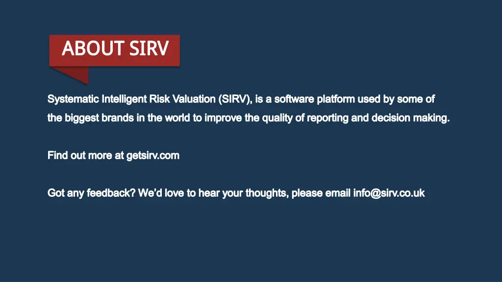 about sirv