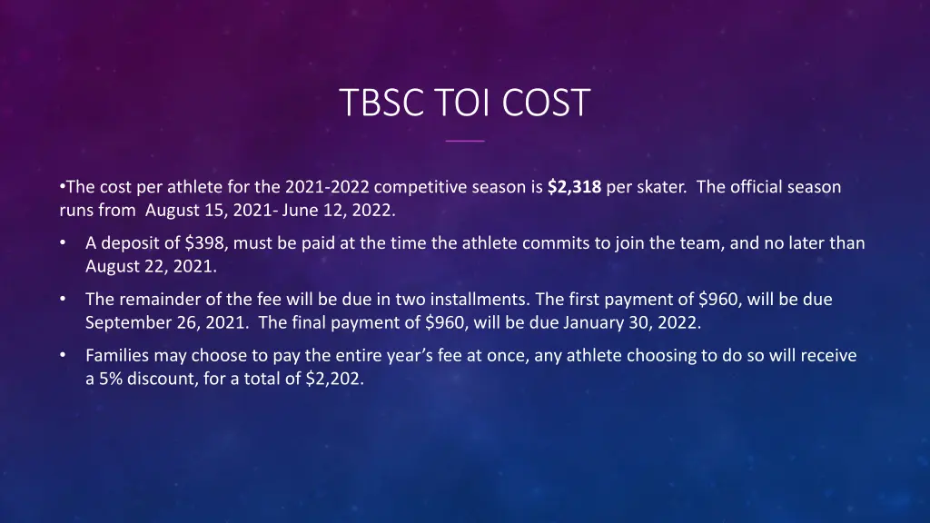 tbsc toi cost 1