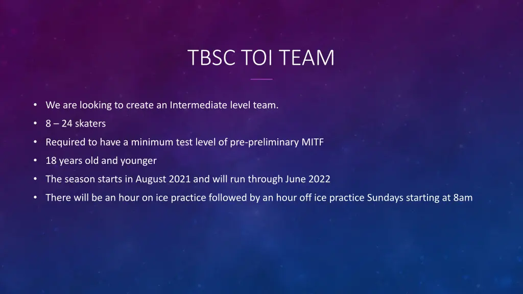 tbsc toi team