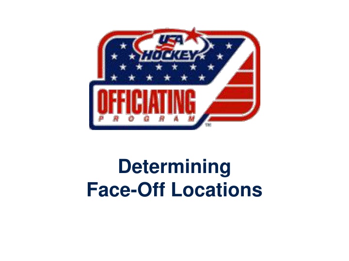 determining face off locations