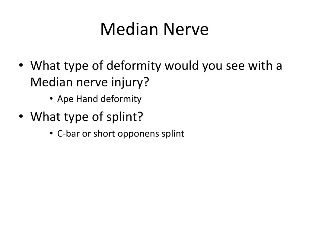 median nerve