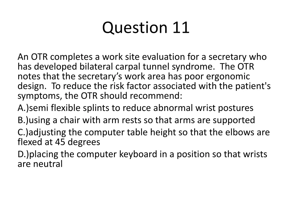 question 11