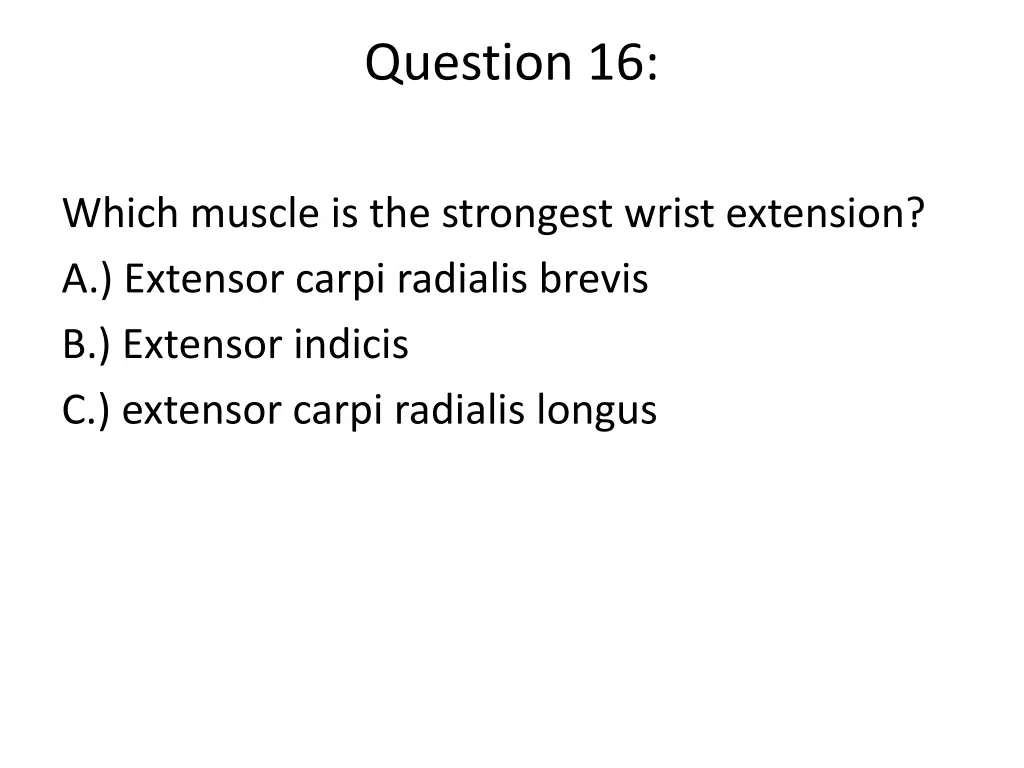 question 16