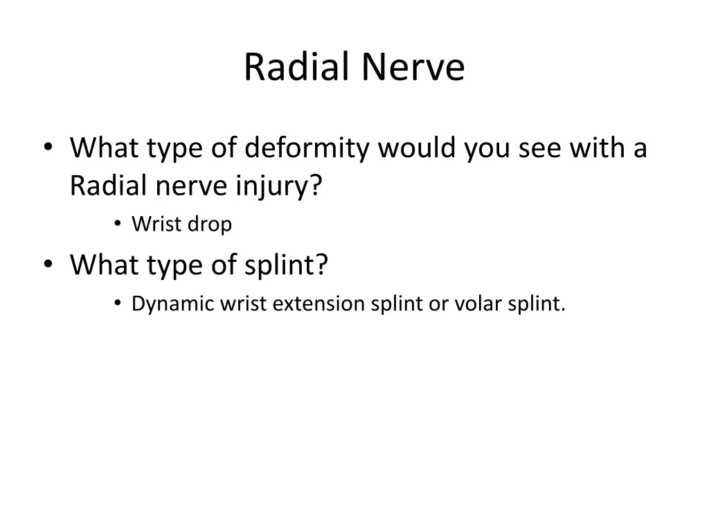 radial nerve