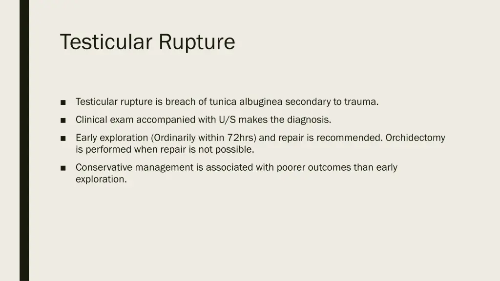 testicular rupture